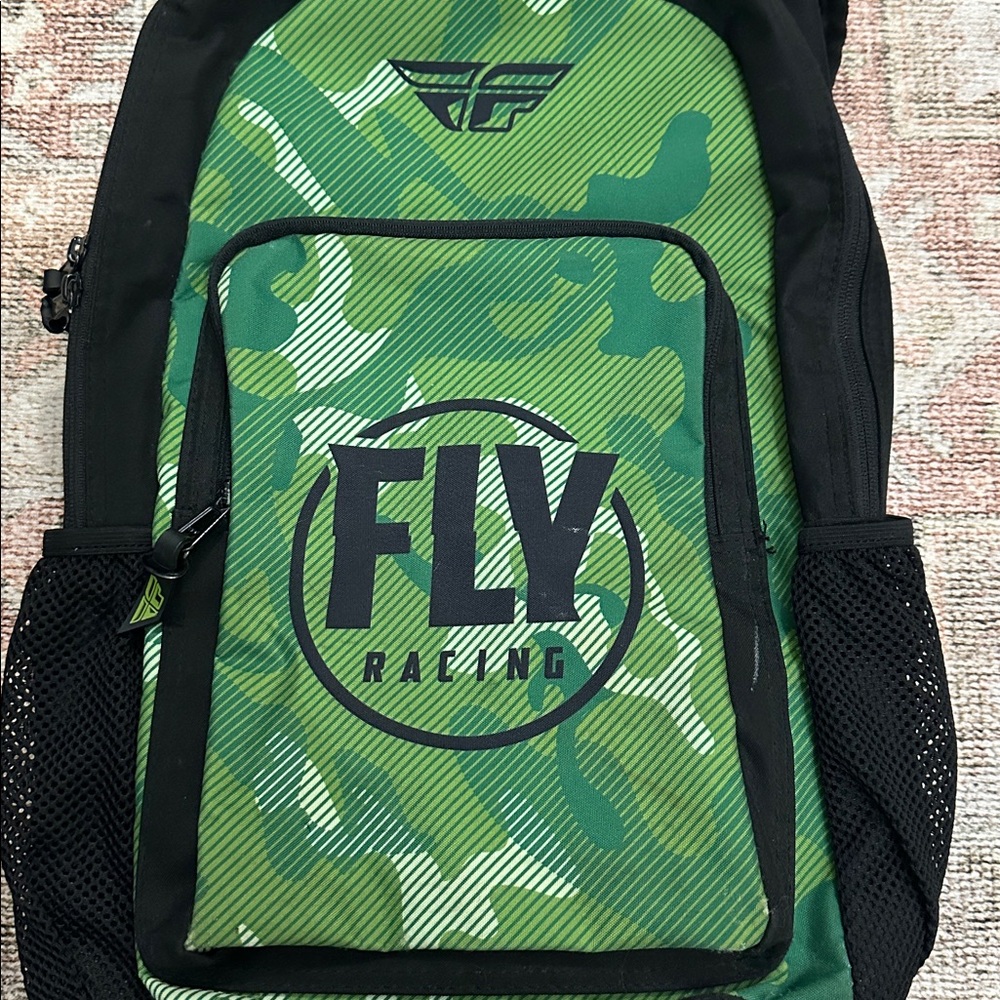 Fly Racing Motocross Dirt Bike MX Green Camo Book Bag